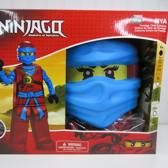 Lego Ninjago Nya Prestige Deluxe Halloween Costume Girls Child Small 4-6 NEW